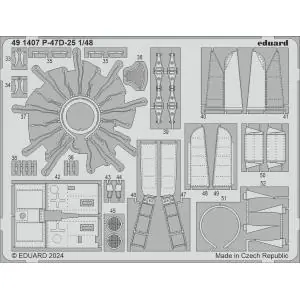 Compra Online EDUARD 1/48 ; P-47D-25 photoeteched set for kit Miniart