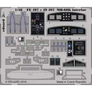 Più Venduto EDUARD 1/48; MH-60K interior S.A. (for kit ITALERI) - photoetched set