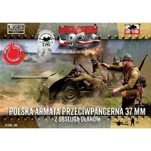 FIRST TO FIGHT 1/72; Bofors 37mm Anti-Tank Gun with Uhlans Crew Più Venduto