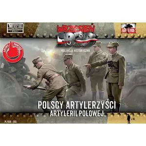 FIRST TO FIGHT 1/72; Polish Artillerymen (16 figures) Offerta Del Giorno