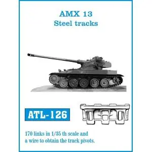 Friulmodel set of 1/35 scale individual metal tracks for AMX 13 Steel tracks Reso Gratuito