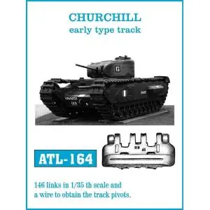Promozione Esclusiva Friulmodel set of 1/35 scale individual metal tracks for CHURCHILL early type track