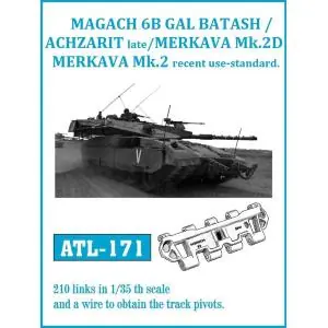 Friulmodel set of 1/35 scale individual metal tracks for GAL BATASH / ACHZARIT Late / MERKAVA Mk. 3D A Buon Prezzo