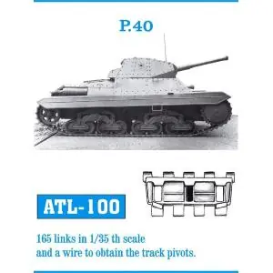 Friulmodel set of 1/35 scale individual metal tracks for P.40 Prezzo Ridotto