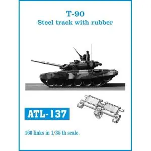 Friulmodel set of 1/35 scale individual metal tracks for T-90 Steel track with rubber Miglior Prezzo
