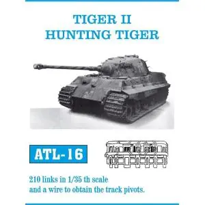 Friulmodel set of 1/35 scale individual metal tracks for TIGER II / HUNTING TIGER Nuovo Arrivo