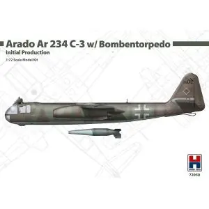 Must-Have Hobby 2000 1 72 Arado Ar 234 C-3 w/ Bombentorpedo Initial