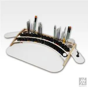 HobbyZone Large Paint Station SMALL for bottles with a diameter of 26mm. Dimensions cm 55x35x6 A Buon Prezzo