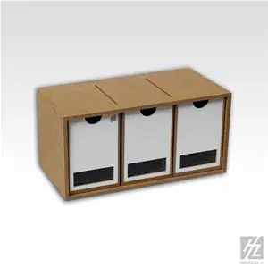 HobbyZone Modular Organizer Drawers Module 3 x drawers ( cm 8x13x13). Dimension cm 30x15x16 Più Venduto