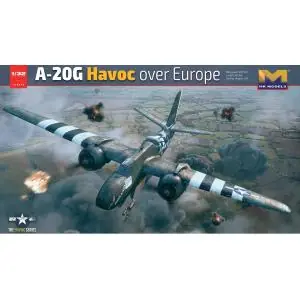 Promo Stagionale HONG KONG MODEL 1/32 A-20 Havoc Over Europe, Full interior detail kit. Special Edition with Free Nose Weight