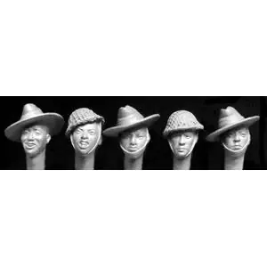 Compra Adesso Hornet 1/35; 5 heads Gurkha soldiers, WW2