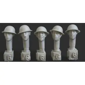 Nuova Collezione HORNET 5 heads, Brit. WW1 steel helmet
