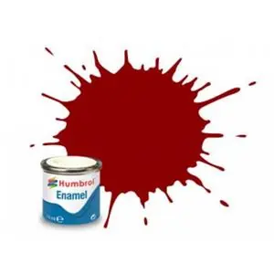 Spedito Oggi HUMBROL No 20 Crimson Gloss; enamel paint 14 ml