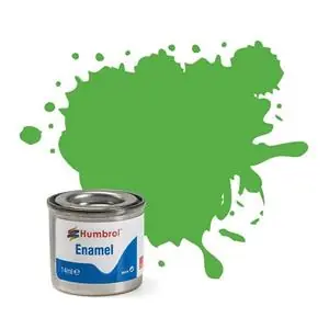 Solo Oggi HUMBROL No 208 Fluor.Gl Signal Green ; enamel paint 14 ml