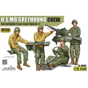 Jason Studio 1/16; M8 Greyhound crew x 4 pcs figures Vendita Finale