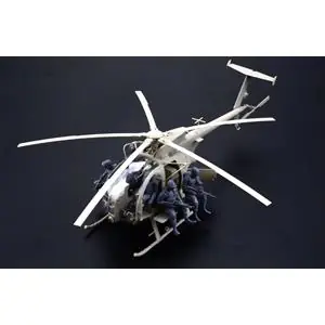 KITTY HAWK 1/35; AH-6J/MH-6J Little Bird (with 6 resin figures) Nuova Collezione
