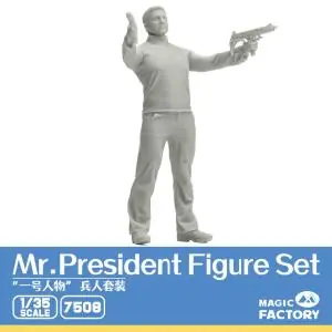 Super Prezzo MAGIC FACTORY 1/35; Mr. President (Resin Figure + 2 UZI Machine Gun included)