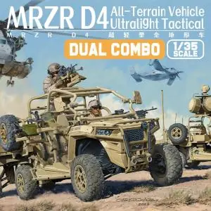 MAGIC FACTORY 1/35; MRZR D4 Ultralight Tactical All-Terrain Vehicle (Dual Combo/Two vehicles in one kit) Esclusivo