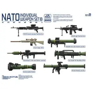 Acquista Ora MAGIC FACTORY 1/35; NATO Individual Weapon Set B (B kit includes 2 pcs of each weapon)