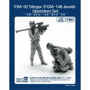 MAGIC FACTORY 1/35; Stinger/Javelin Operators Set (Resin) Quantità Limitata