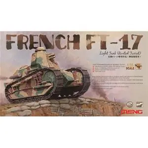 Compra Online MENG MODEL FRENCH FT-17 LIGHT TANK (RIVETED TURRET) - without interior