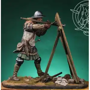 ROMEO MODELS 54 mm.; Medieval handgunner 14th-15th Century Spedito Oggi