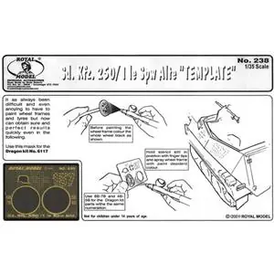 Saldi ROYAL 1 35 Sd.Kfz.250/1 alt Template