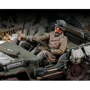 ROYAL 1 35 U.S. Jeep driver Infantry (WWII) Economico