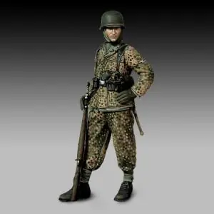 Vendita Finale ROYAL 1 48 Waffen-SS GRENADIER with rifle 1/48