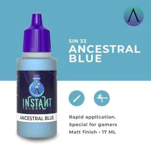 SCALE75 INSTANT COLOR ANCESTRAL BLUE - waterbased Acrylic paint 17ml Occasione Imperdibile