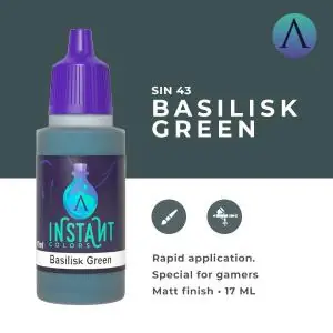 Novità SCALE75 INSTANT COLOR BASILISK GREEN - waterbased Acrylic paint 17ml