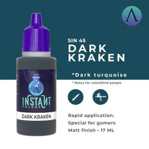 SCALE75 INSTANT COLOR DARK KRAKEN - waterbased Acrylic paint 17ml Spedizione Espresso
