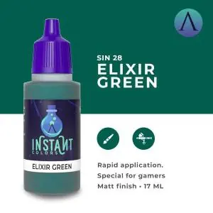 Consegna Rapida SCALE75 INSTANT COLOR ELIXIR GREEN - waterbased Acrylic paint 17ml