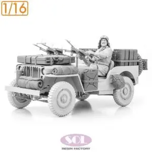 Offerta SOL MODEL 1 16 WWII Brit.SAS 1/4 Ton 4x4 Patrol Car Conv. 2 1 16