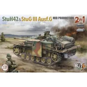 Promo Stagionale TAKOM MODEL 1 35 StuH42&StuG III Ausf.G Mid Prodution 2 in 1