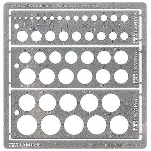 TAMIYA Kreis Schablone PE 1-12,5mm Bestseller