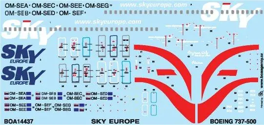 Bestseller BOEING 737-500 (SKY EUROP