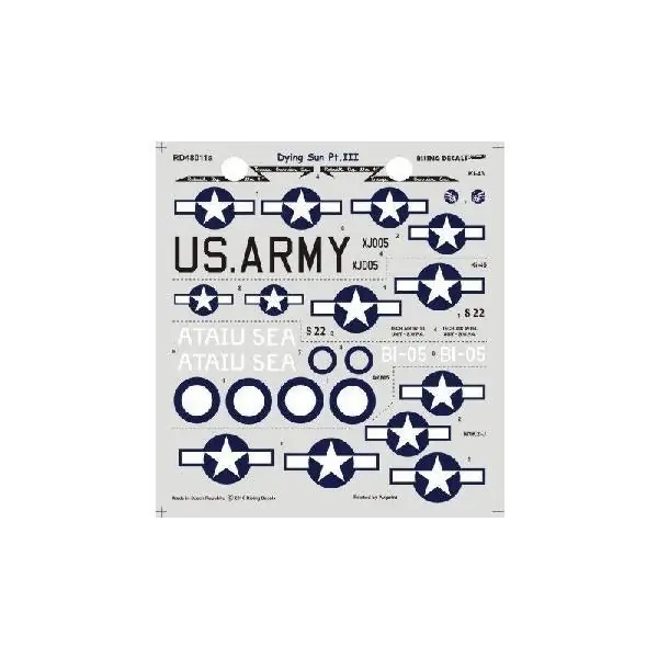 DYING SUN - PART 3 (DECALS FOR 4 AIRCRAFT) Popolare