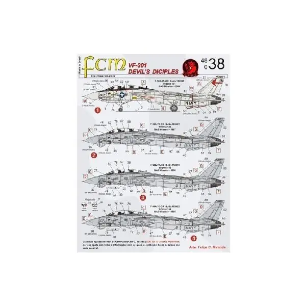 F-14A TOMCAT VF-310 DEVIL‘S DISCIPLES (4) Spedito Oggi
