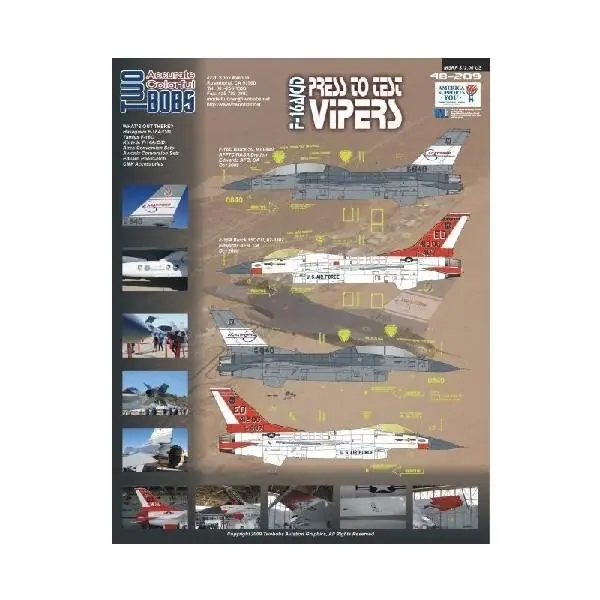 F-16A/C/D PRESS TO TEST VIPERS Sconto
