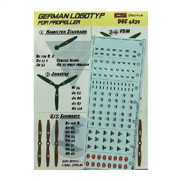 Solo Oggi GERMAN LOGOTYPES FOR PROPELLER
