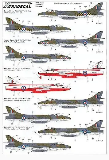 Ultime Pezzi HAWKER HUNTER F MK 6