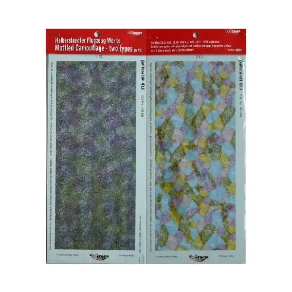 MOTTLED CAMOUFLAGE FOR FUSELAGE-2 TYPES Subito Disponibile