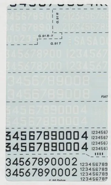 Prezzo Di Fabbrica NUMERI DI MATRICOLA E COD