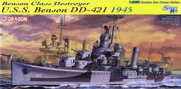 USS BENSON DD-421 1945 DESTROYER Ultimissimo Modello
