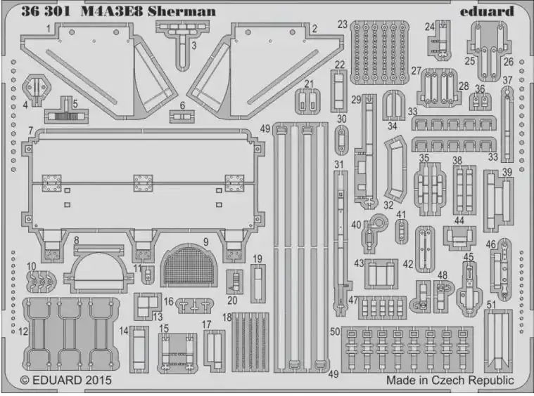 M4A3E8 Ultime Pezzi