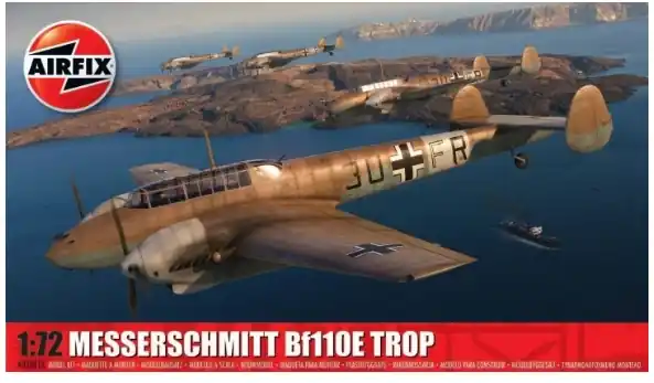 Nuovo Arrivo AIRFIX A03081A Messerschmitt Me-110E Trop