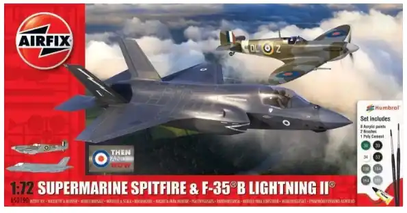 Saldi AIRFIX A50190 Supermarine Spitfire & F-35B Lightning II