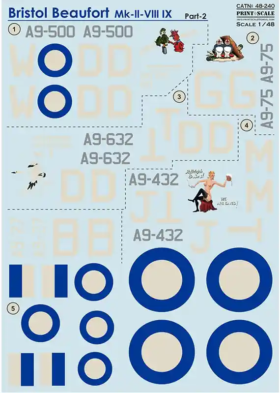 Bristol Beaufort Decals Sconto