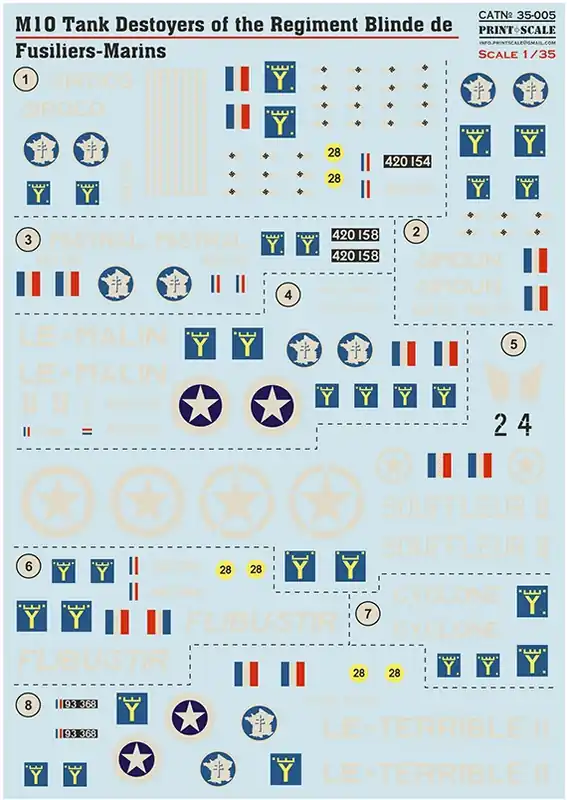 M10 Tank Destroyer Decal per veicoli militari Vendita Finale